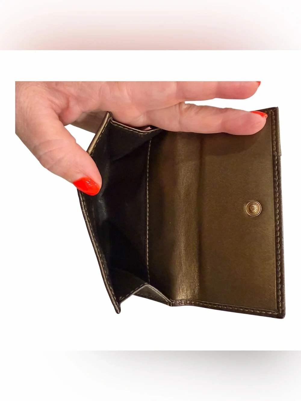 Gucci Bronze Metallic GG-Embossed Leather Wallet with Heart Charm